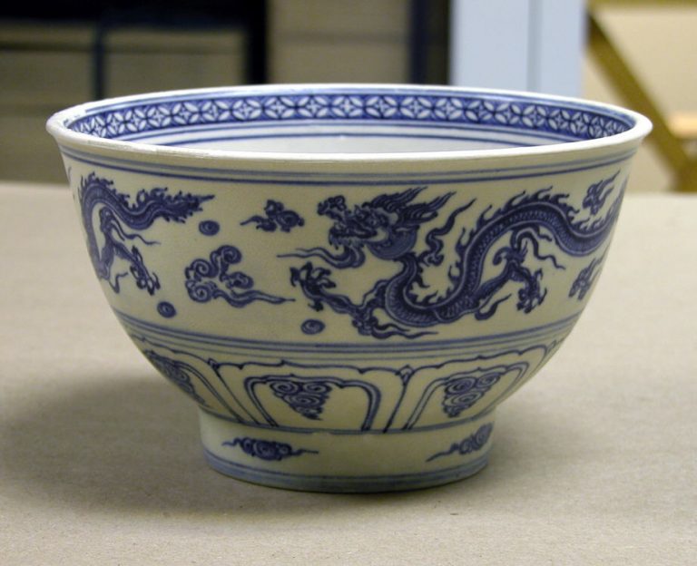 Bowl Decorated with Dragons