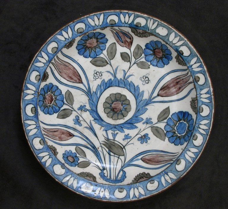 Dish with Floral Design