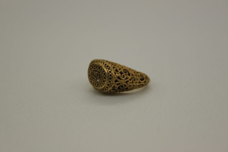 Gold Ring in Filigree Technique